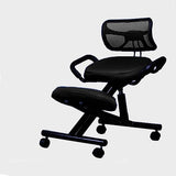 Ergonomisch gestalteter Knie-Bürostuhl aus Leder